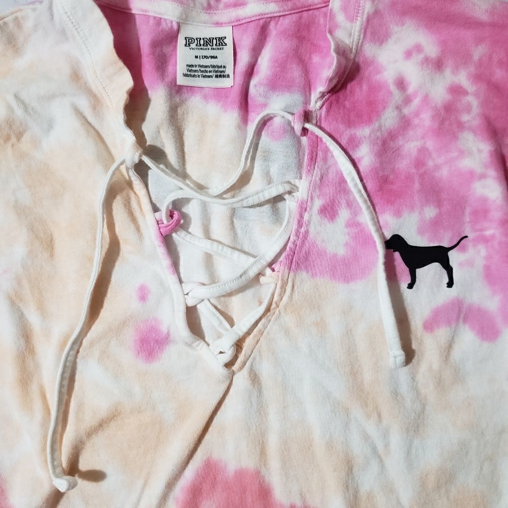 Victorias Secret PINK tie dye size medium long sleeve Chicago top - Picture 5 of 7